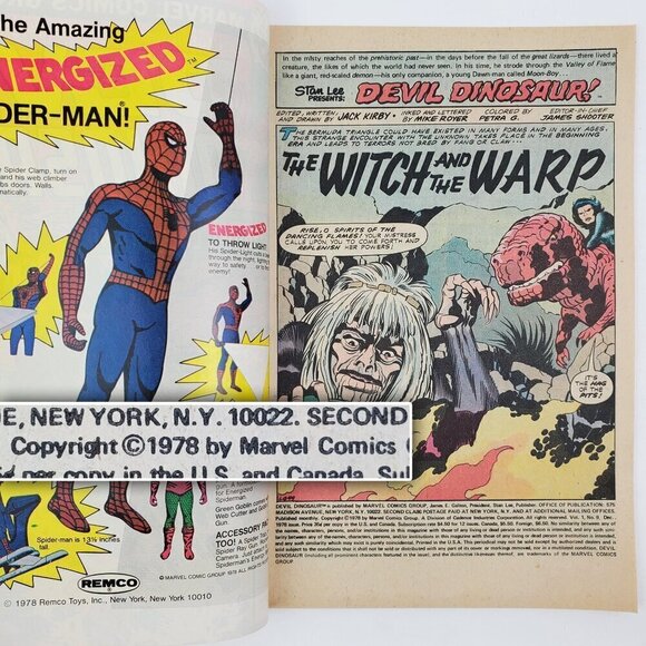 Devil Dinosaur Comic Book #9 Marvel Dec. 1978 Lizard's Last Stand NM - Picture 2 of 9